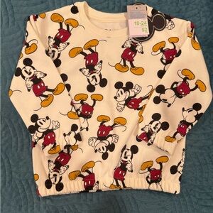 Disney Mickey Mouse Sweater 18-24m BNWT